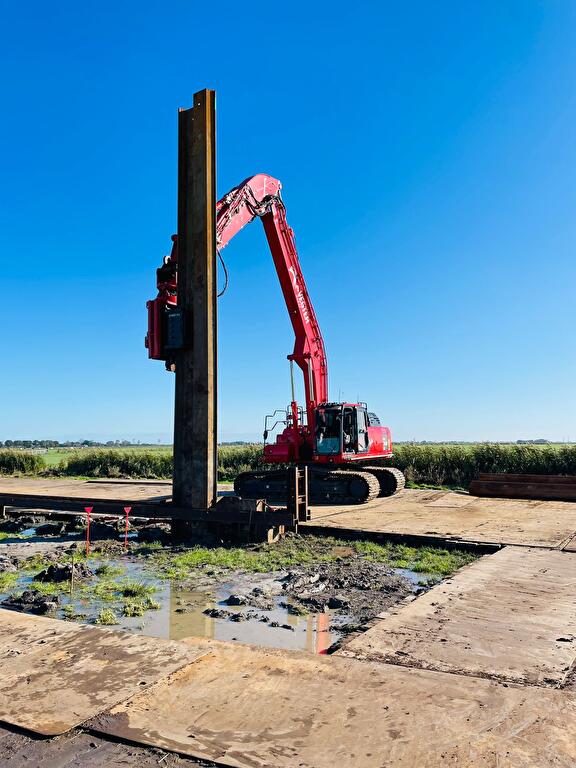 Bouwkuipen van stalen damwand